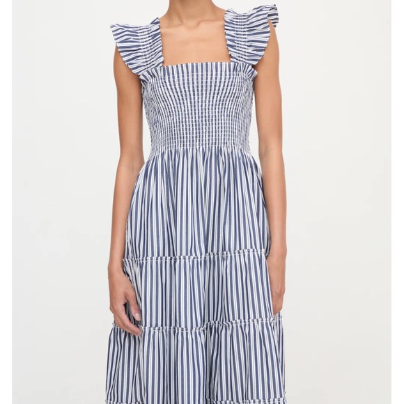 Hill House Ellie Nap Dress - Navy Stripe - Picture 8 of 8